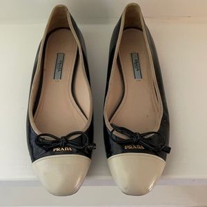 PRADA flats with bow detail